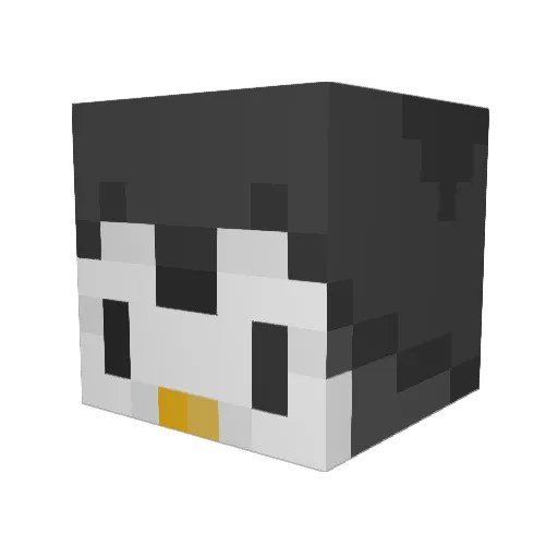 Whittaker6 Minecraft avatar head, 3D render