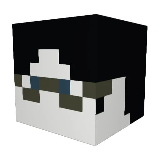 WhittyGC Minecraft avatar head, 3D render
