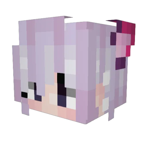 Whityy06 Minecraft avatar head, 3D render