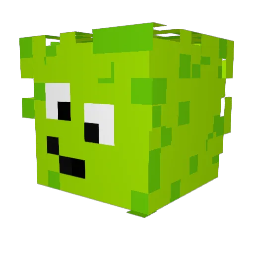 Whizli Minecraft avatar head, 3D render