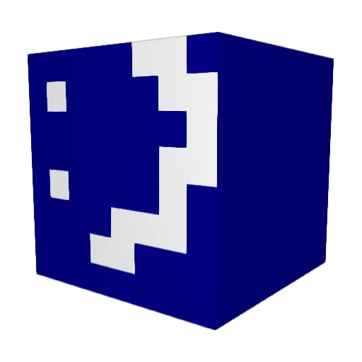 Whizzrad Minecraft avatar head, 3D render