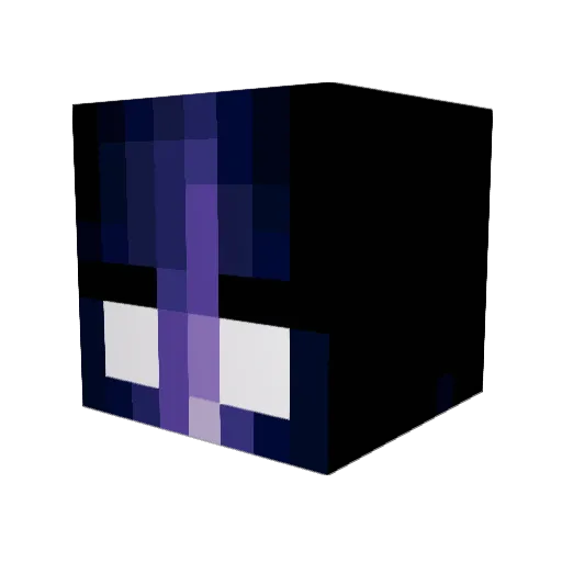 Who1sH3re Minecraft avatar head, 3D render