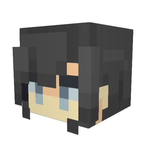 Who3101 Minecraft avatar head, 3D render