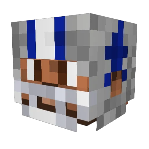 WhoCan2 Minecraft avatar head, 3D render