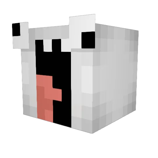 WhoDatSheep Minecraft avatar head, 3D render