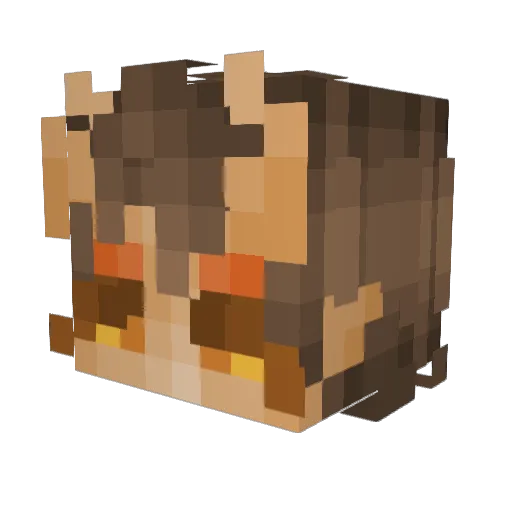 WhoGoasThere Minecraft avatar head, 3D render