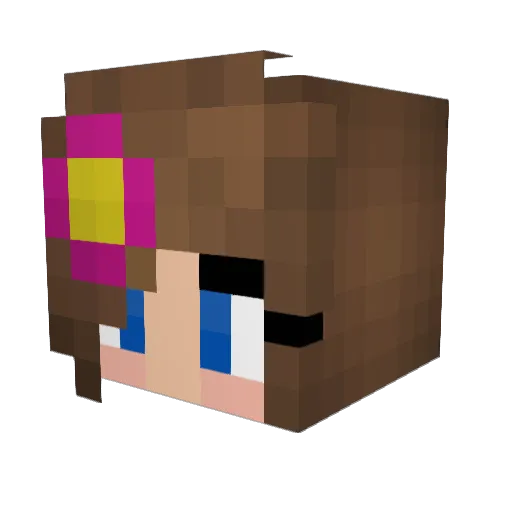 WhoISOsi Minecraft avatar head, 3D render