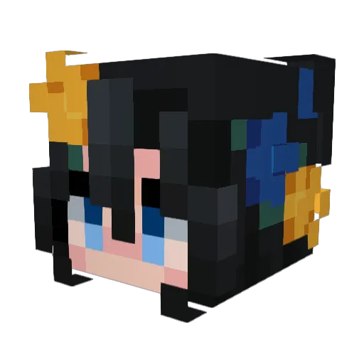 WhoIsAlem Minecraft avatar head, 3D render