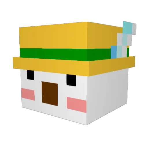 WhoIsHan Minecraft avatar head, 3D render