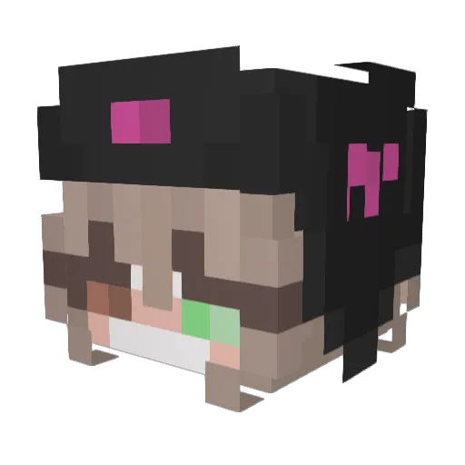 WhoIsInkl Minecraft avatar head, 3D render