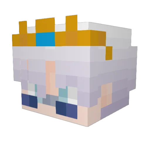 WhoIsStorm Minecraft avatar head, 3D render
