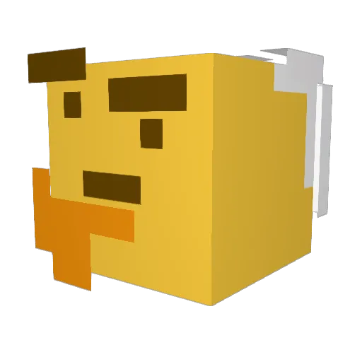 WhoIsZiCai Minecraft avatar head, 3D render