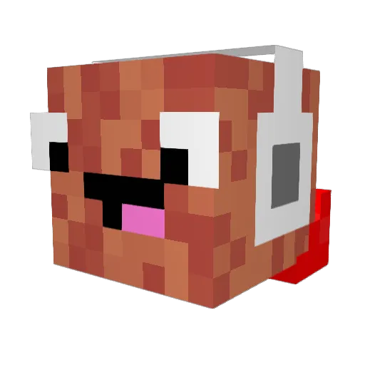 WhoStoleMyBaccon Minecraft avatar head, 3D render