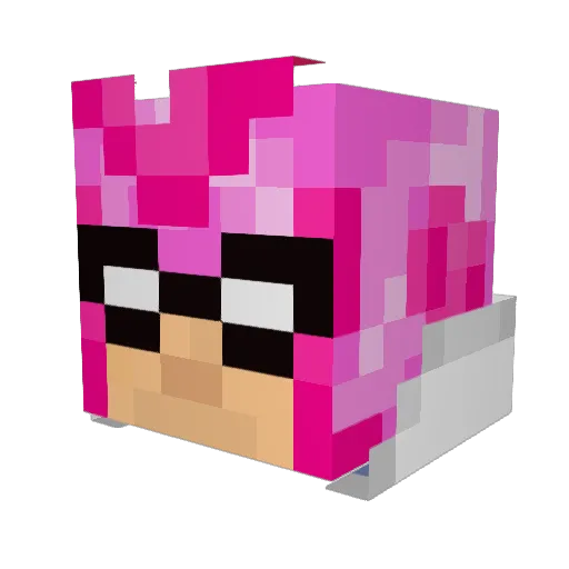 WhoThatMexican Minecraft avatar head, 3D render