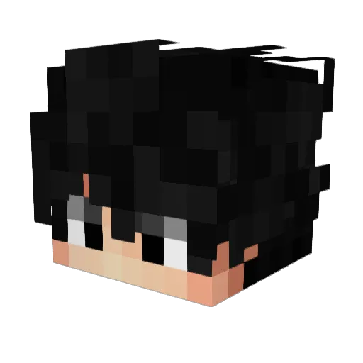 WhoTheKing Minecraft avatar head, 3D render