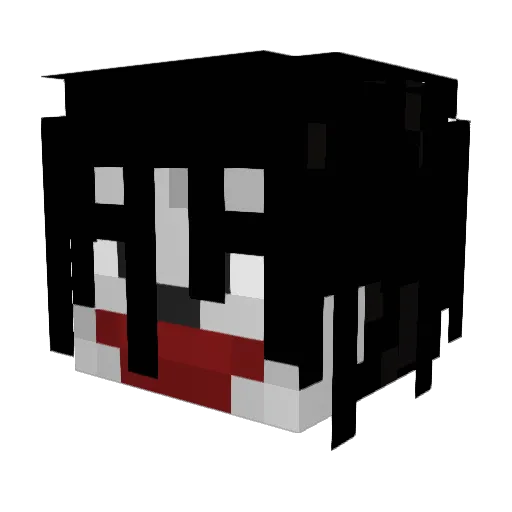 WhoWhomWoo Minecraft avatar head, 3D render