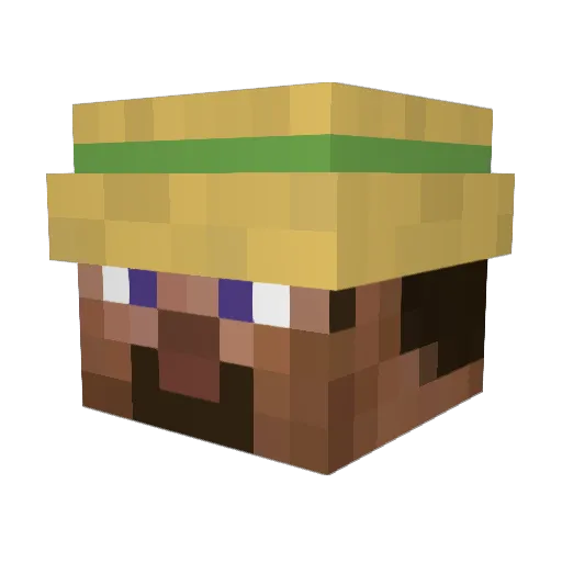 Who_ Minecraft avatar head, 3D render