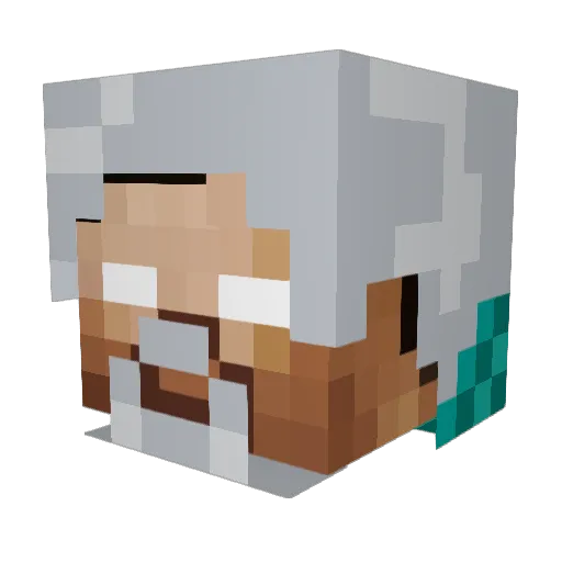 Who_I_am Minecraft avatar head, 3D render