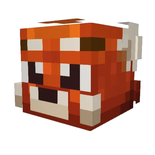 Who_PhD Minecraft avatar head, 3D render