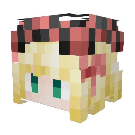 Who_am_I_o Minecraft avatar head, 3D render
