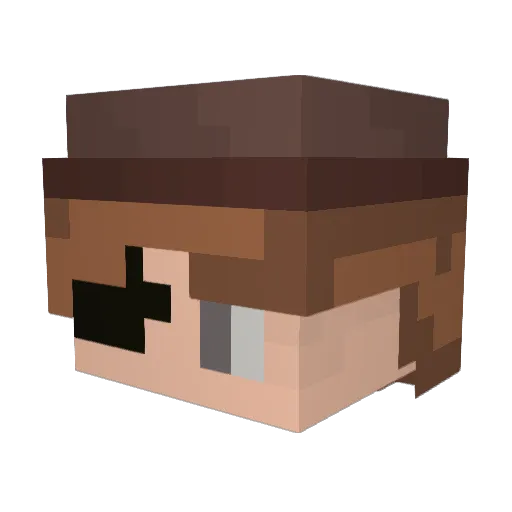 Who_is_Cyclops Minecraft avatar head, 3D render