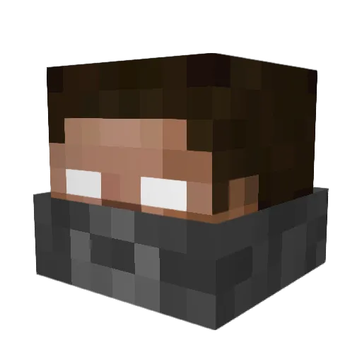 WhoaNice Minecraft avatar head, 3D render