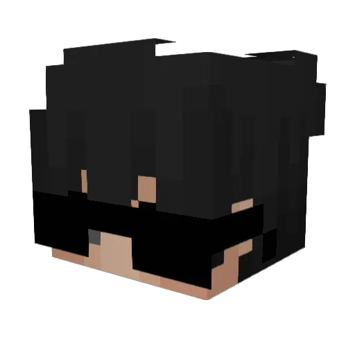 Whocl Minecraft avatar head, 3D render
