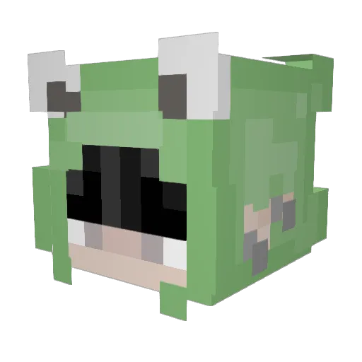 WhoisMinttu Minecraft avatar head, 3D render