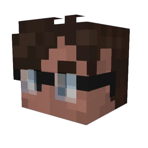 WhoisitKavinsky Minecraft avatar head, 3D render