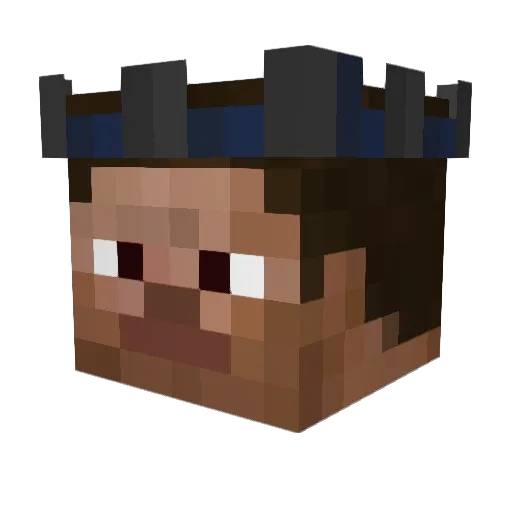 Whoites Minecraft avatar head, 3D render