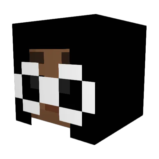 WholeLottaPortra Minecraft avatar head, 3D render