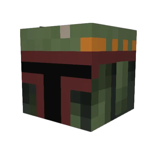 WholeSand Minecraft avatar head, 3D render