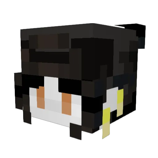 Wholesa Minecraft avatar head, 3D render