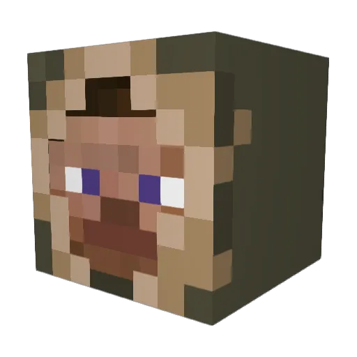WholesomeAsian1 Minecraft avatar head, 3D render