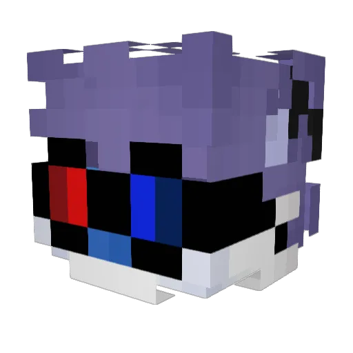Whomstyeetth Minecraft avatar head, 3D render