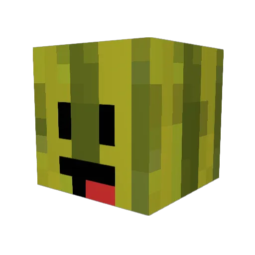 WhoopeeCushion Minecraft avatar head, 3D render