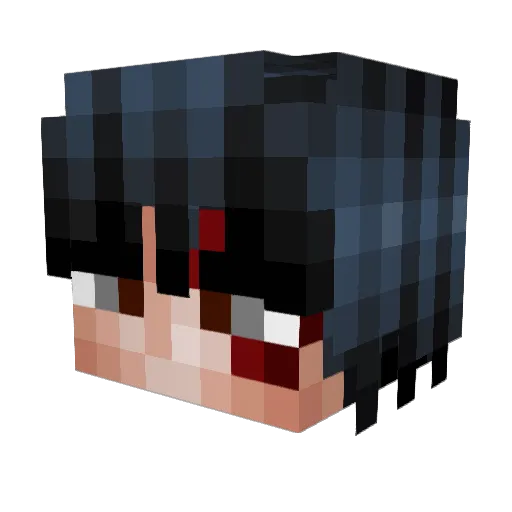 Whoopi101 Minecraft avatar head, 3D render