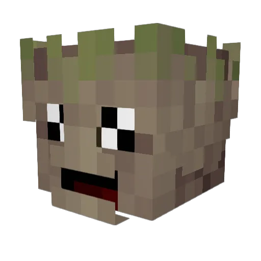 WhoopieKushion Minecraft avatar head, 3D render