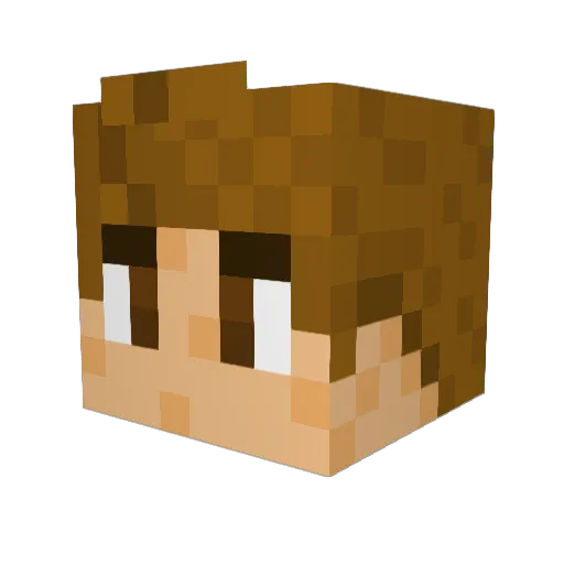 WhopperMonster Minecraft avatar head, 3D render