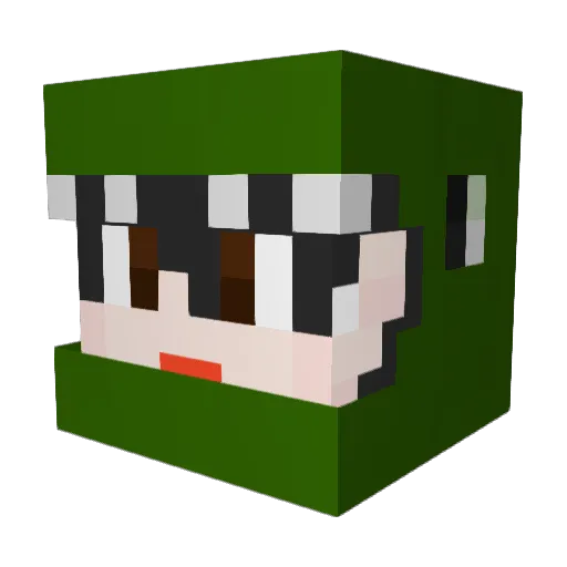 Whopper_ Minecraft avatar head, 3D render