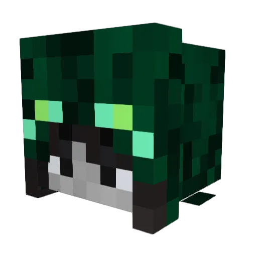 Whorlstar Minecraft avatar head, 3D render