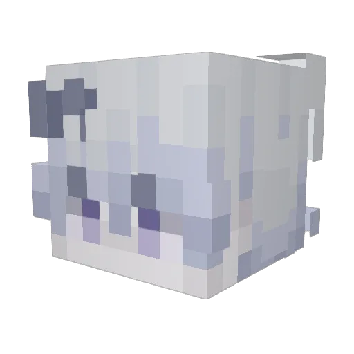 WhosDx3d Minecraft avatar head, 3D render