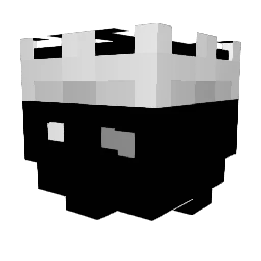 WhosGhost0 Minecraft avatar head, 3D render