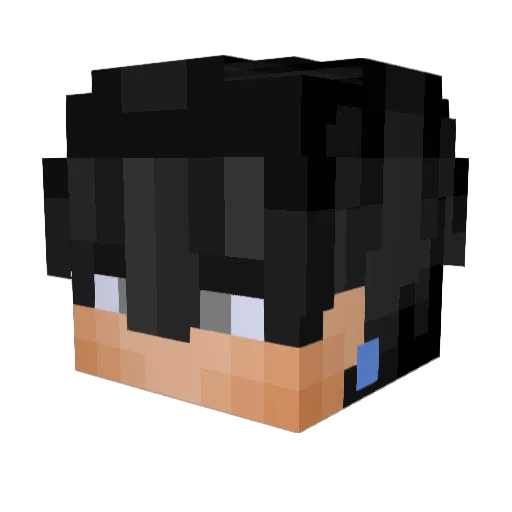 WhosLX Minecraft avatar head, 3D render