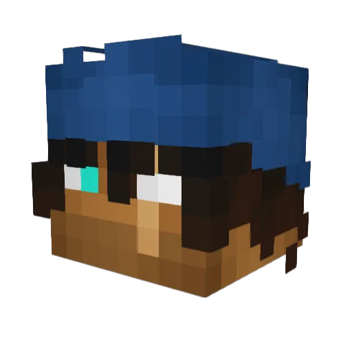 Whos_Caleb Minecraft avatar head, 3D render