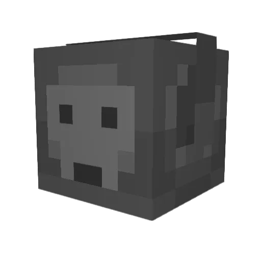 Whost0lemywallet Minecraft avatar head, 3D render