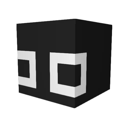 Whulahu Minecraft avatar head, 3D render