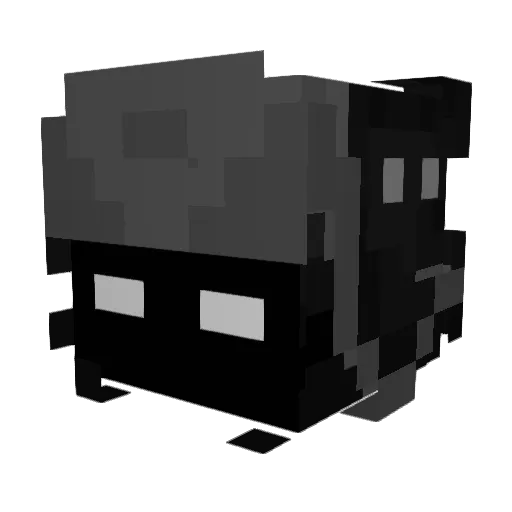 Whumzy Minecraft avatar head, 3D render