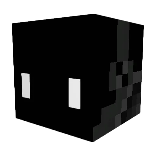 Whvsian Minecraft avatar head, 3D render