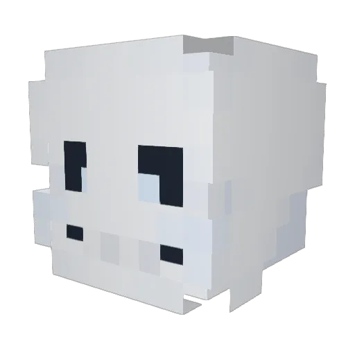 WhyAmIIHere Minecraft avatar head, 3D render